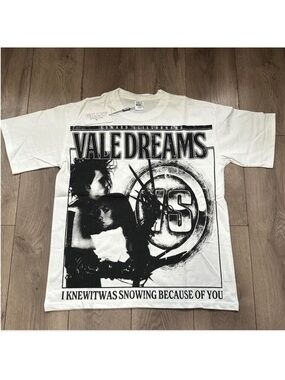 VALLEY DREAMS Edward Scissorhands shirt Graphic Band Tee - White & Black